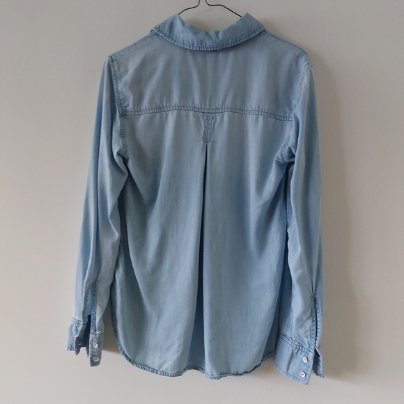 Cloth & stone chambray botton down shirt size XS - Picture 2 of 5